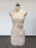 Diynav Sexy Boobs Mesh Flowers Design Short Skirt Hollow Folded Back Wrinkle Body Hip Skirt