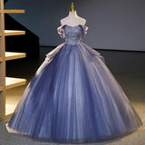Diynav Evening Dress Word Shoulder 2025 Summer New Vocal Stage Solo Skirt Report Performance Dress Female