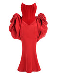 Diynav Spring And Summer Women's Velvet Velvet Dress Flower Dress Dress Dress