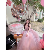 Diynav Dress Heavy Industry Adult Dress High-End Light Luxury Small Light Yarn Morning Dress Female Bride Birthday Dress