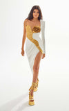 Diynav And Winter New Sleeves Hot Dress Three-Dimensional Flower Bag Tight-Up Fashion Dinner Dress Dress