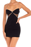 Diynav Heart-Bursting Dress Sexy Sling Diamond Chain Long Body-In-Handling Bandatry Dress