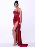 Diynav Summer New High-End Women's Sexy High Open Fork Breast Dress Lace Bump Dress Dress Dress