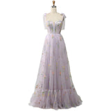 Diynav Temperament Famous Birthday Party Adult Ceremony Performance Dress Long Evening Dress Shredded Flower Slings Bra Little Dress Woman