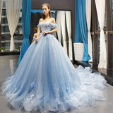 Diynav Evening Dress Female Brating Host Long Punt Skirt Art Exam Bride Wedding Temperament High-End Blue Color Yarn