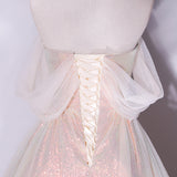 Diynav Dress Bride 2025 New One-Word Shoulder Mesh Screen Appearance Thin Annual Banquet Art Show Host Evening Dress