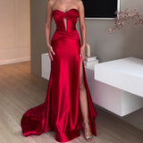 Diynav Temperament Elegant Wrapped Breasts One-Word Long Banquet Big Evening Dress Bridesmaid Dress Dress