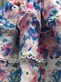Diynav Style Color Print Tight Chest Short Skirt Hollow To Take The Lot Of Leaves On The Side Of The Slimmed Dress Dress Woman