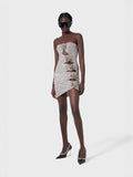 Diynav Sales Explosion Sexy Hollow Hot Diamond Tight-Body Bag Dress Flower Diamond Temperament Dress Long
