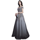 Diynav Evening Dress Long 2025 New Yu Sister Heavy Industry Presided Over The Senior Texture Repair Starry Night Dress