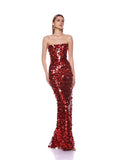 Diynav Suspension Dress Red New 2025 High-End Long Evening Dress Sexy Lien Dress