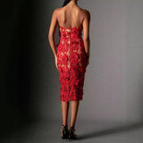 Diynav New Female-Sense Summer Breast-Wear Lace Banquet Women's Long Evening Dress Dress