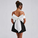 Diynav Autumn 2024 New Sexy Dress Temperament One-Word Shoulder-To-Shoulder Dress Woman