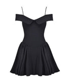 Diynav New Sexy Shoulder Sling Dress Fashion Temperament Print Poneng Skirt Dress Dress Dress Dress Dress Dress