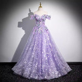 Diynav Purple Evening Dress Temperament Shoulder Solo Poncho Dress Student Vocal Art Show Annual Meeting Host