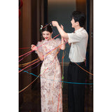 Diynav Chinese Style Improved Cheongsam Dress National Style Engagement Dress High-End Light Luxury Niche Bride Morning Dress Toast