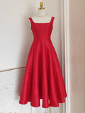 Diynav Hepburnian Niche Temperament Retro Sling Under Hem Pendulum Sling Dress Skirt Dress Tide