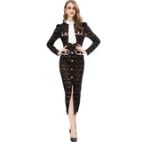 Diynav Collisive Color Collisive Sexy Open Fork High Lace Dress Dress Dress Spring And Summer Women's New 2025
