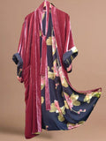 Diynav Large-Size Korean Velvet Belt Color Clove Digital Flower Dress Dress Pyjamas