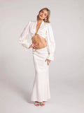 Diynav Autumn And Winter New High-Waisted Densate High-End Fashion Set Sexy Ass Even