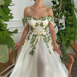 Diynav Evening Dress 2025 New Summer White Shoulder Can Usually Wear Thin And Medium Long Host Dress