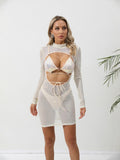 Diynav Sexy Hot Hot Selling Three-Piece Set Of Thin Solid Color Dress