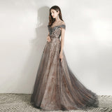 Diynav Evening Dress Women's 2025 New Temperament Company Annual Birthday Lienlight Host Art Test Tailing Dress