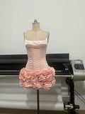 Diynav Flower Boa Thorn Skirt Three-Dimensional Ponbo Skirt Adjustable Strap Design Brat Tight Elastic Two Sets