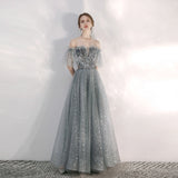 Diynav Dress Woman 2025 New Summer Toast Dress Bride Engagement Banquet Temperament Gray Long Bridesmaid Suit