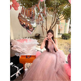 Diynav Dress Heavy Industry Adult Dress High-End Light Luxury Small Light Yarn Morning Dress Female Bride Birthday Dress
