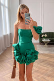 Diynav New Sexy Dress Skirt Irregular Lotus Ribs Waist Dress