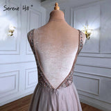 Diynav Backless A-Line Evening Dresses Gowns 2025 Beaded Simple Sexy For Women Wedding Party HZ1017