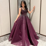 Diynav Luxury Square Evening Dress Gown Party HZ1017