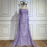 Diynav 3D Flowers Pink Luxury Dubai Evening Dress with Overskirt HZ1017