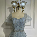 Diynav A Line Beaded Backless Evening Dress Gown HZ1017