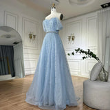 Diynav A Line Beaded Backless Evening Dress Gown HZ1017