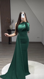 Diynav Green Mermaid Maxi Long Prom Dresses,Evening Dresses HZ1017