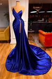 Diynav Modest Royal Blue Evening Dresses HZ1017