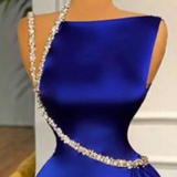 Diynav Modest Royal Blue Evening Dresses HZ1017