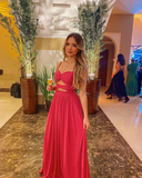 Diynav A-line Waist Cut out Evening Dress, Wedding Guest Dress HZ1017