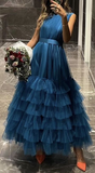 Diynav A-line Tulle Evening Dress HZ1017
