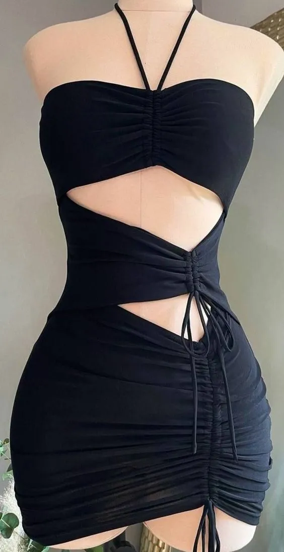 Diynav Outfit Dress Sexy Tight Dress Mini Homecoming Dress HZ1017