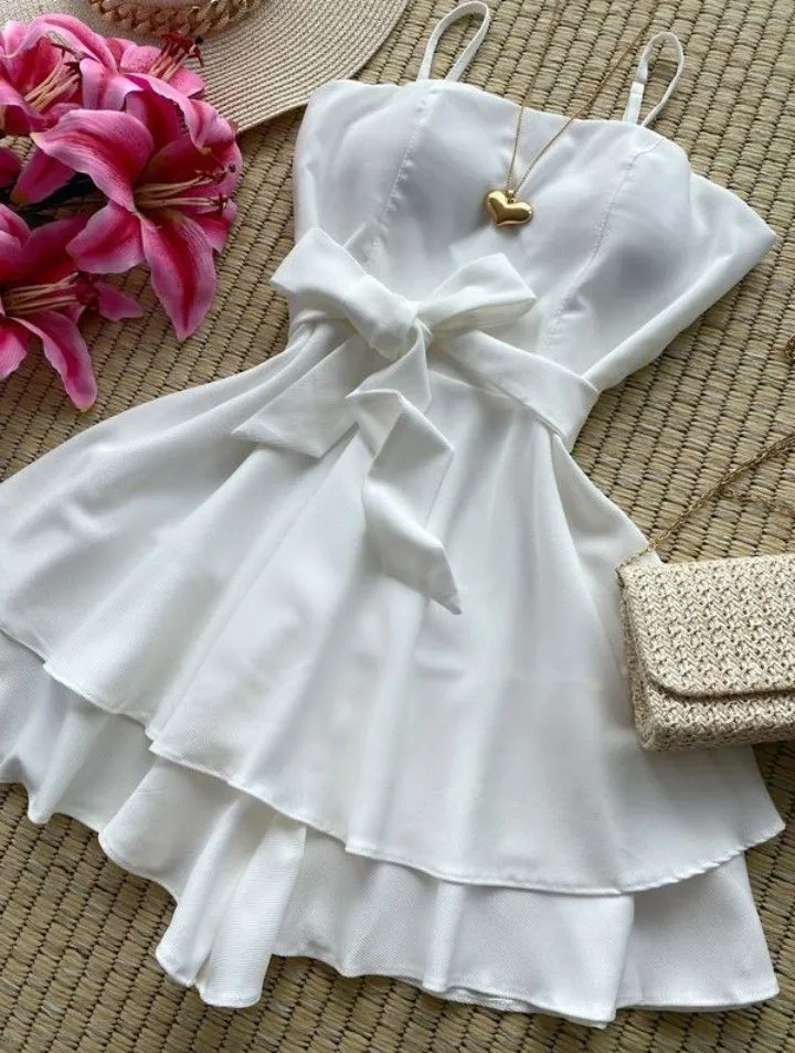Diynav White A-line Mini Homecoming Dress HZ1017