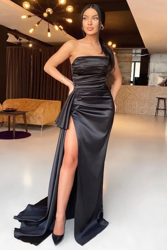 Diynav Mermaid Strapless Evening Dress With Split HZ1017