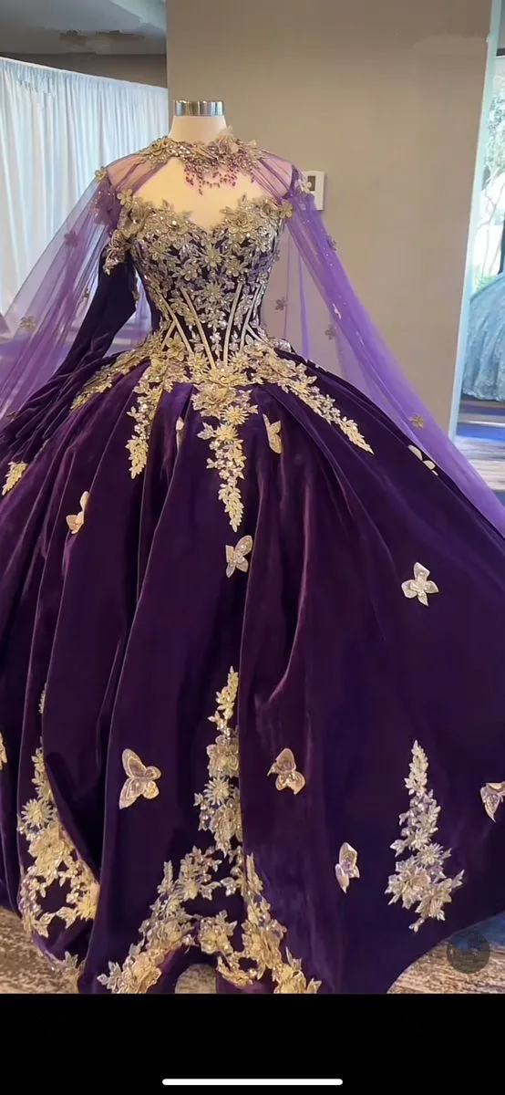 Diynav Purple Princess Quinceanera Dresses Ball Gown,Purple Sweet 16 Dress HZ1017