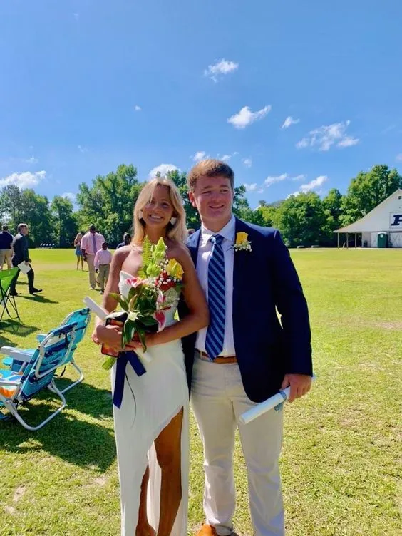 Diynav Chiffon Prom Dress,Women's White Evening HZ1017