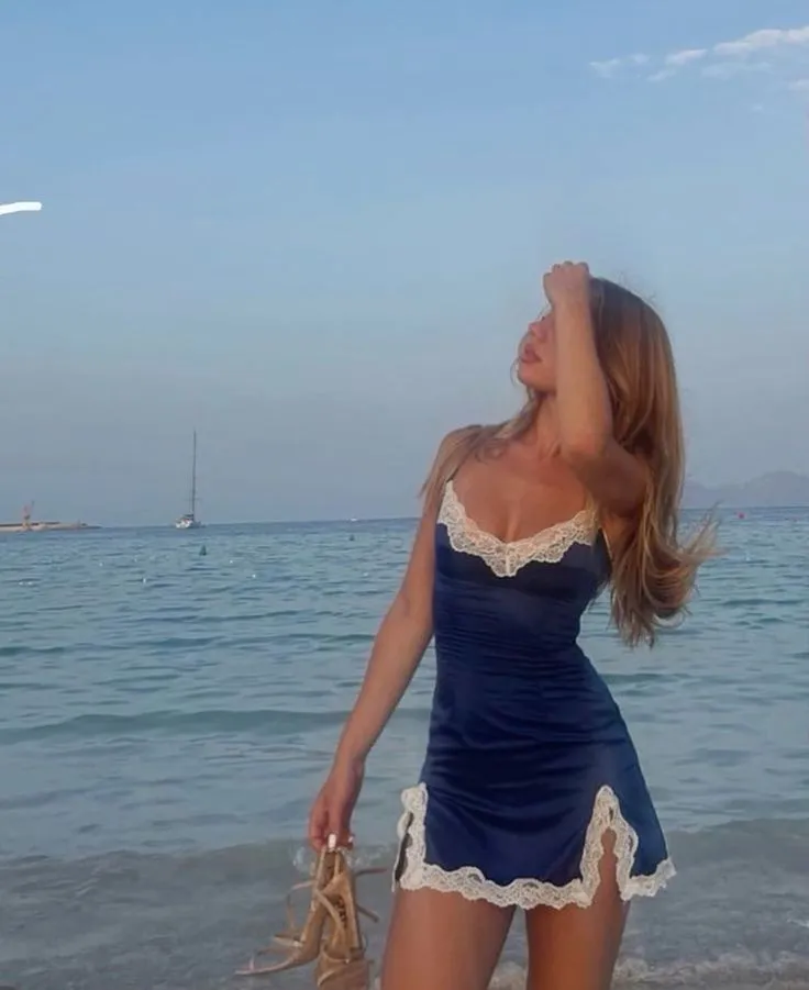 Diynav Mini Beach Dress Short Homecoming Dress HZ1017