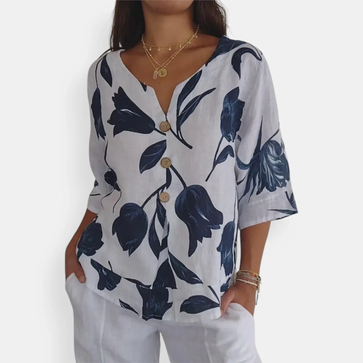 Diynav MAXB? Floral Breeze Blouse ,  Unleash Fresh Confidence with Every Wear