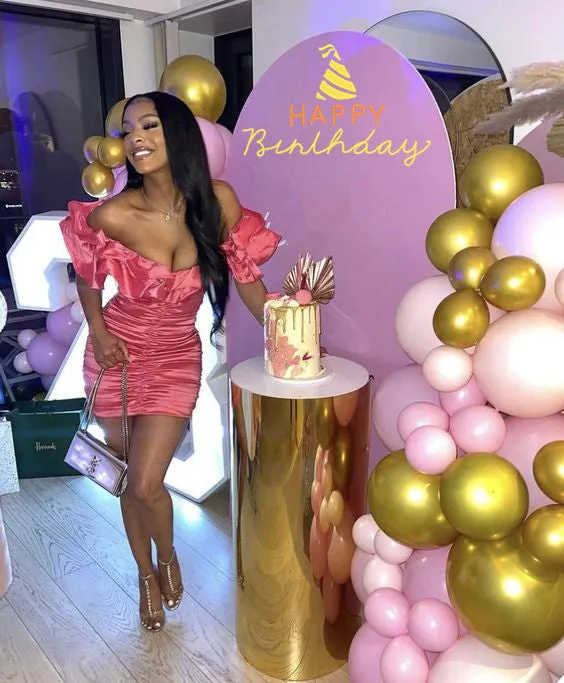 Diynav Neckline Tight Dress 18th Birthday Outfit Dress Sexy Short Homecoming Dress HZ1017