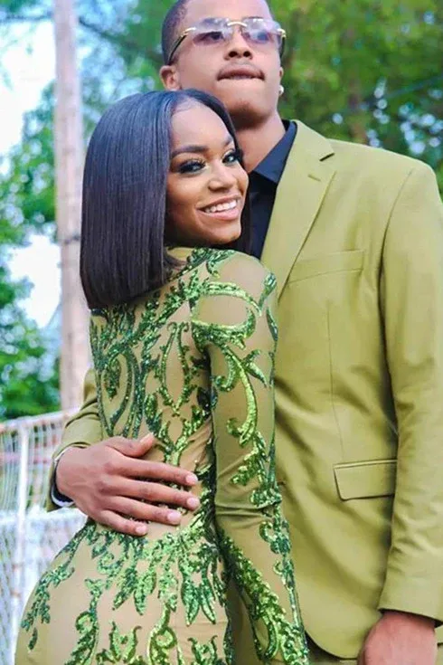 Diynav Sequins Prom Dresses,Sexy Mermaid Long-Sleeves Evening Gowns HZ1017 - Image 3